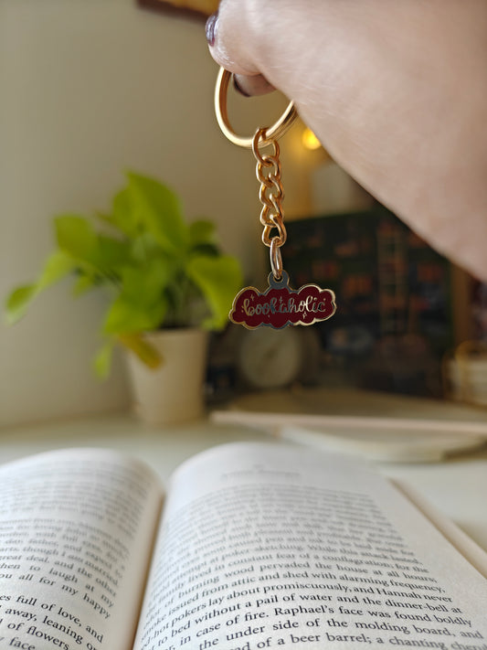 Bookaholic - Bookish Enamel Keychain