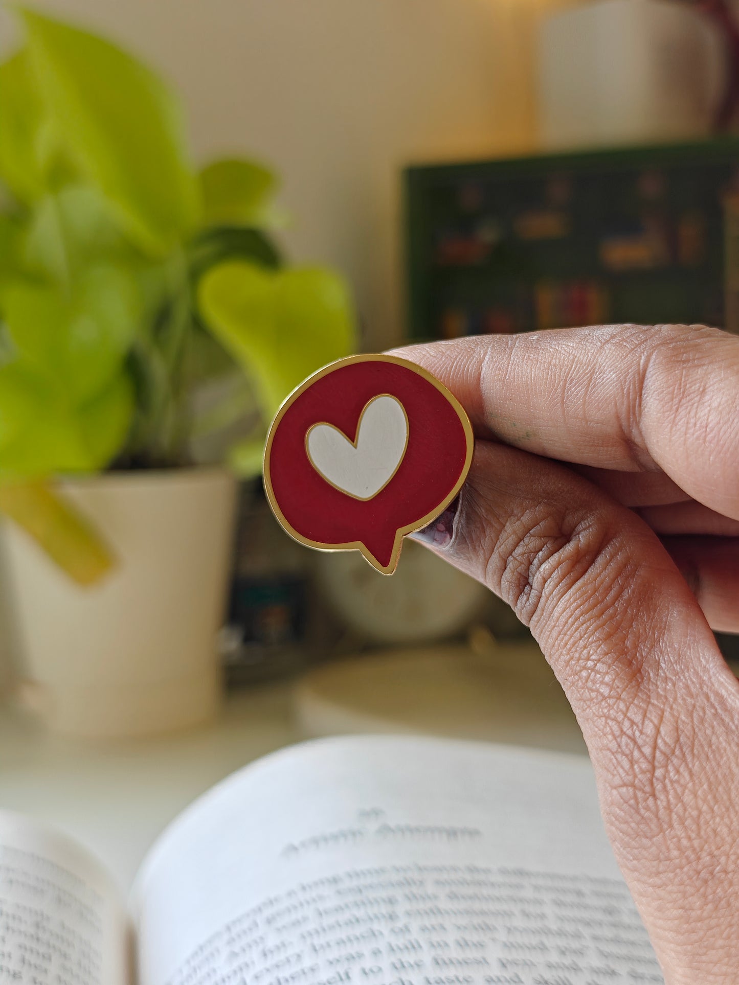 Heart - Bookish Enamel Pin
