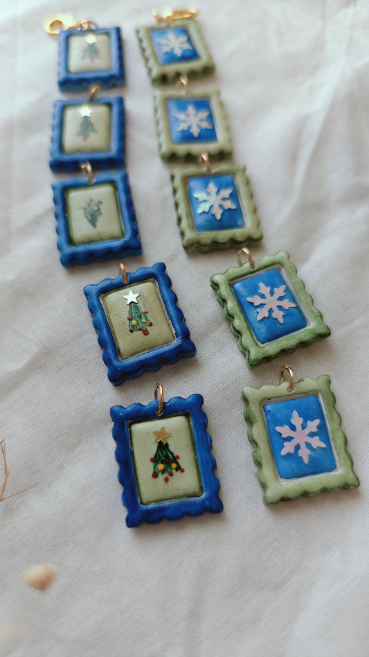 Christmas Mini Postcards Charms