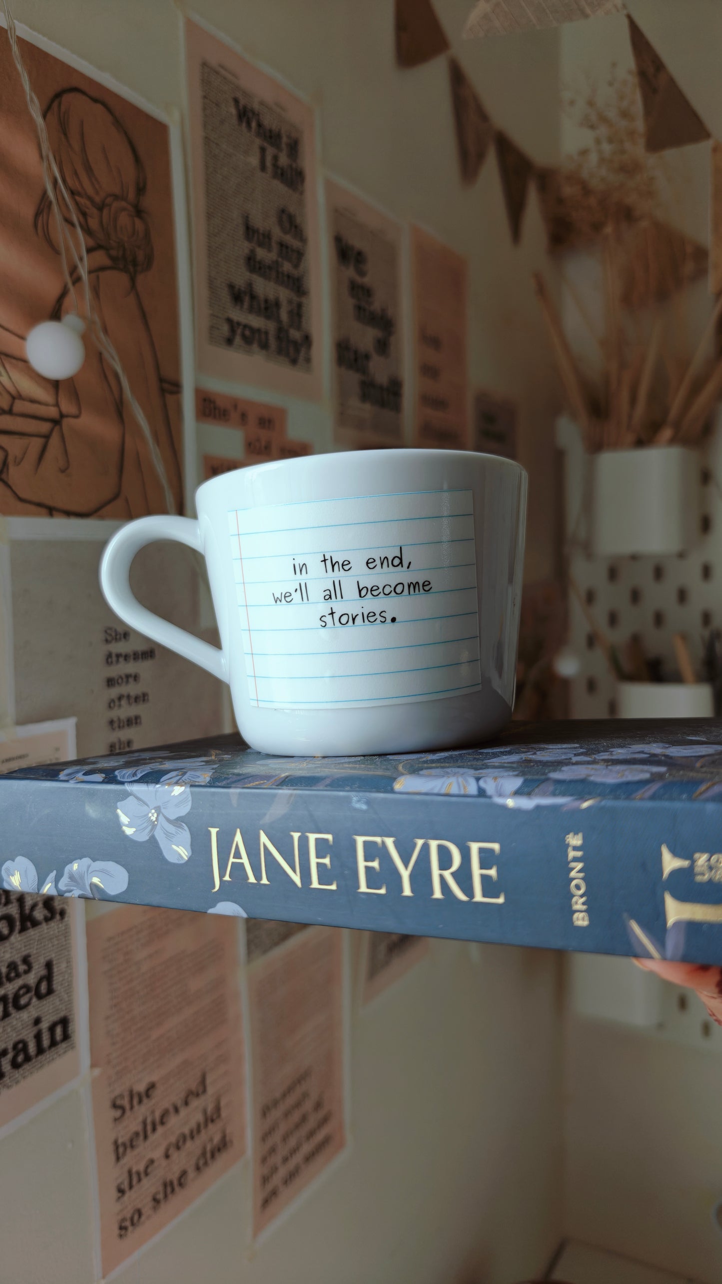 In The End We’ll All Become Stories | Notebook Edition UV DTF Cup