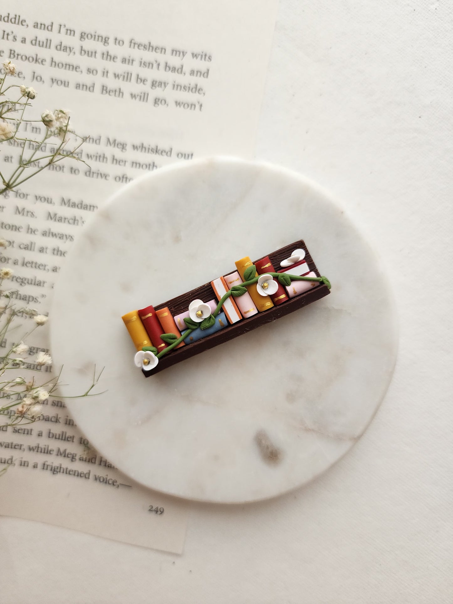 Books-On-A-Shelf Fridge Magnet