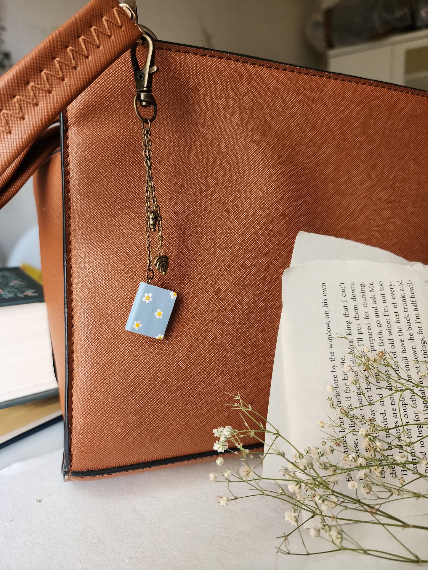 Daisy Book - Bag Charm