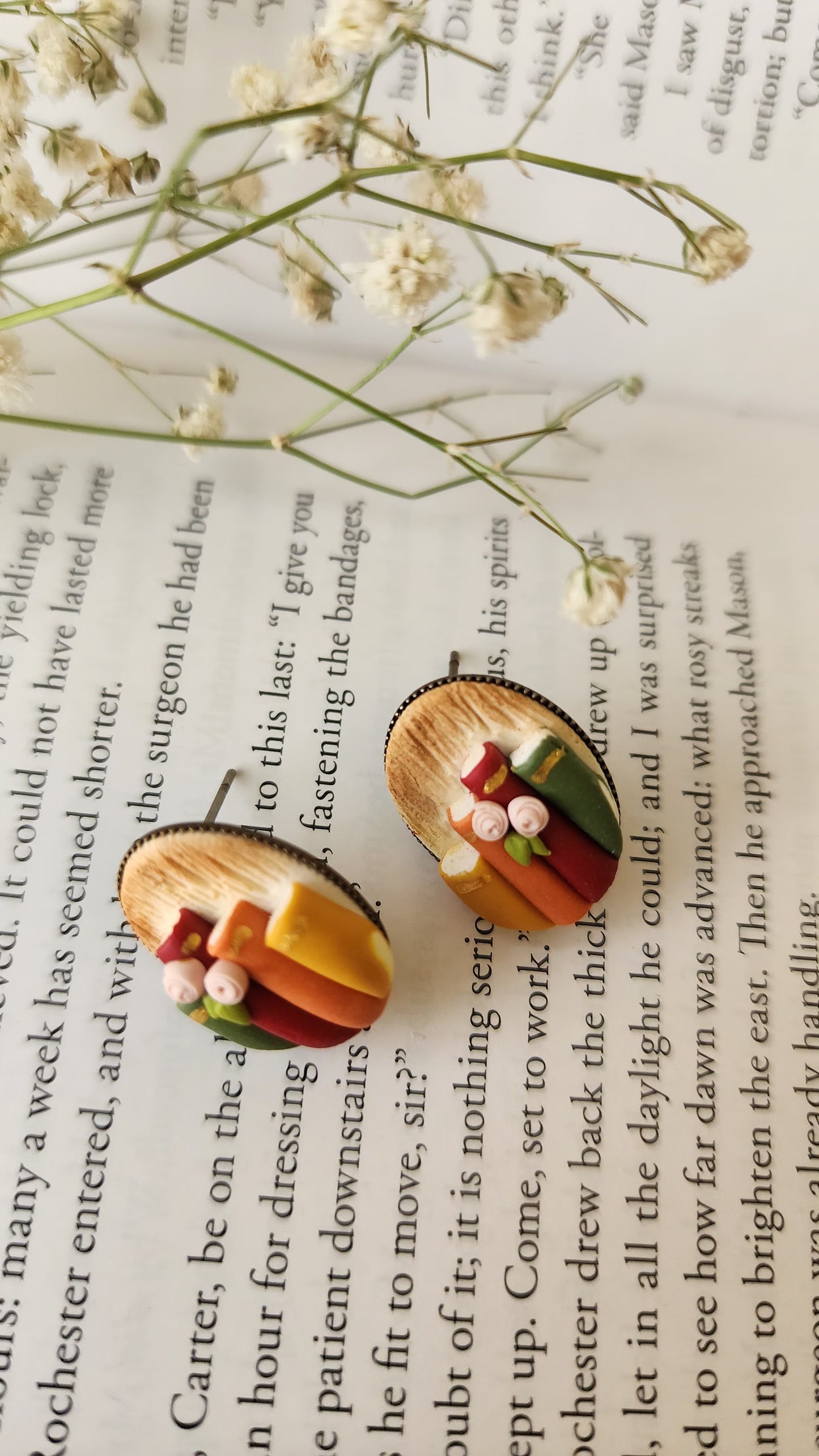 Miniature Book Stack Studs