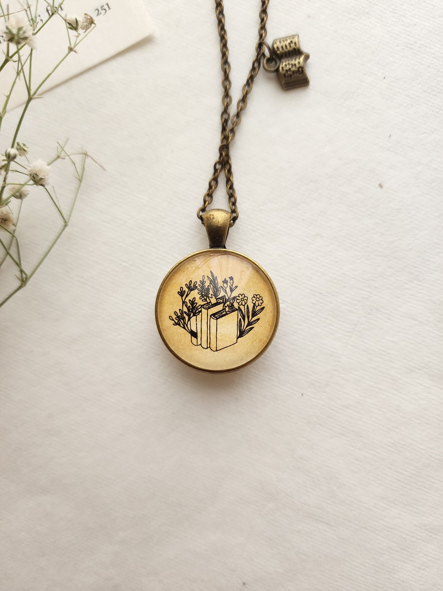"Biblichor” Definition Quote Pendant
