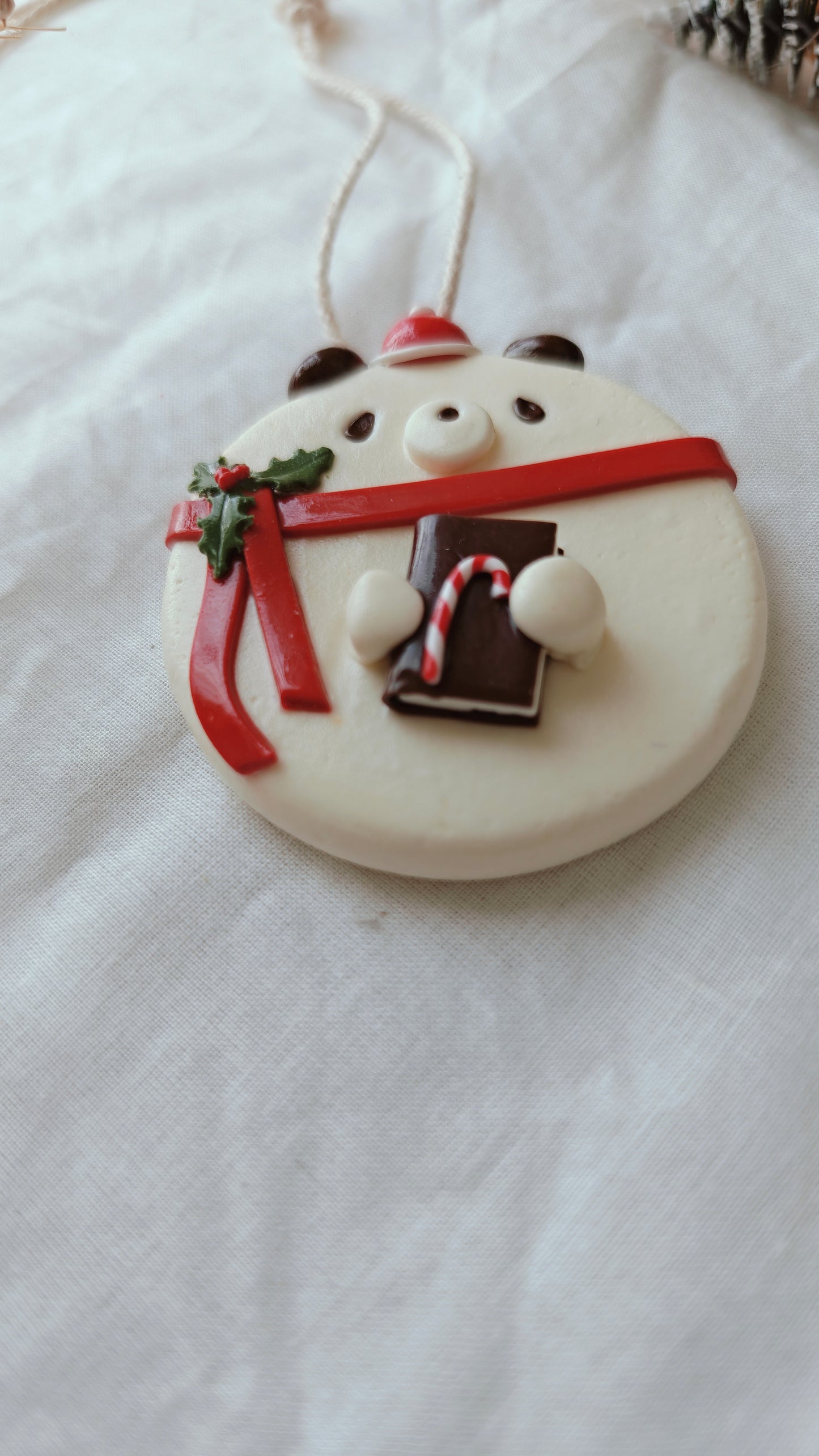 Cozy Christmas Bear Ornament