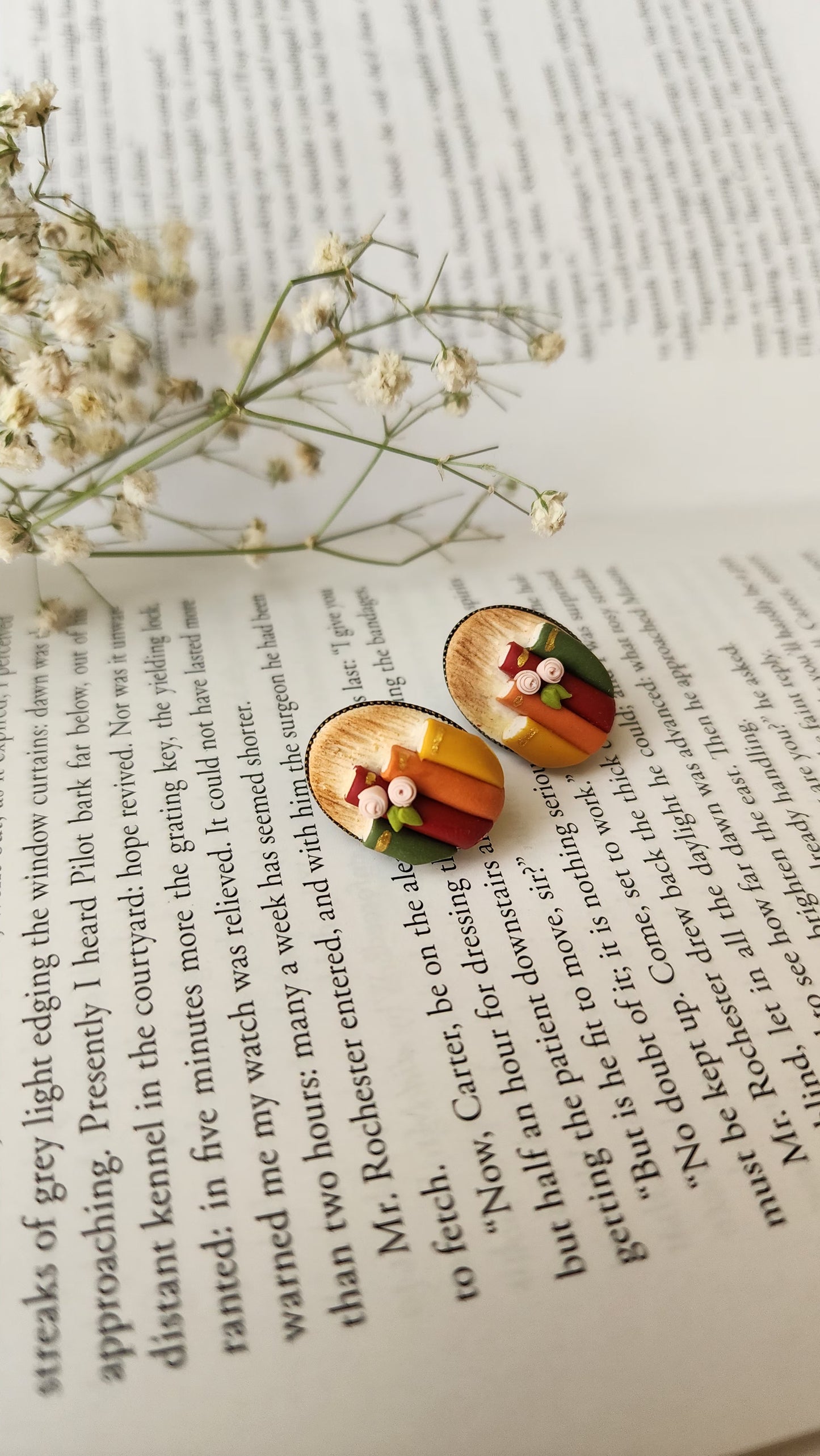Miniature Book Stack Studs