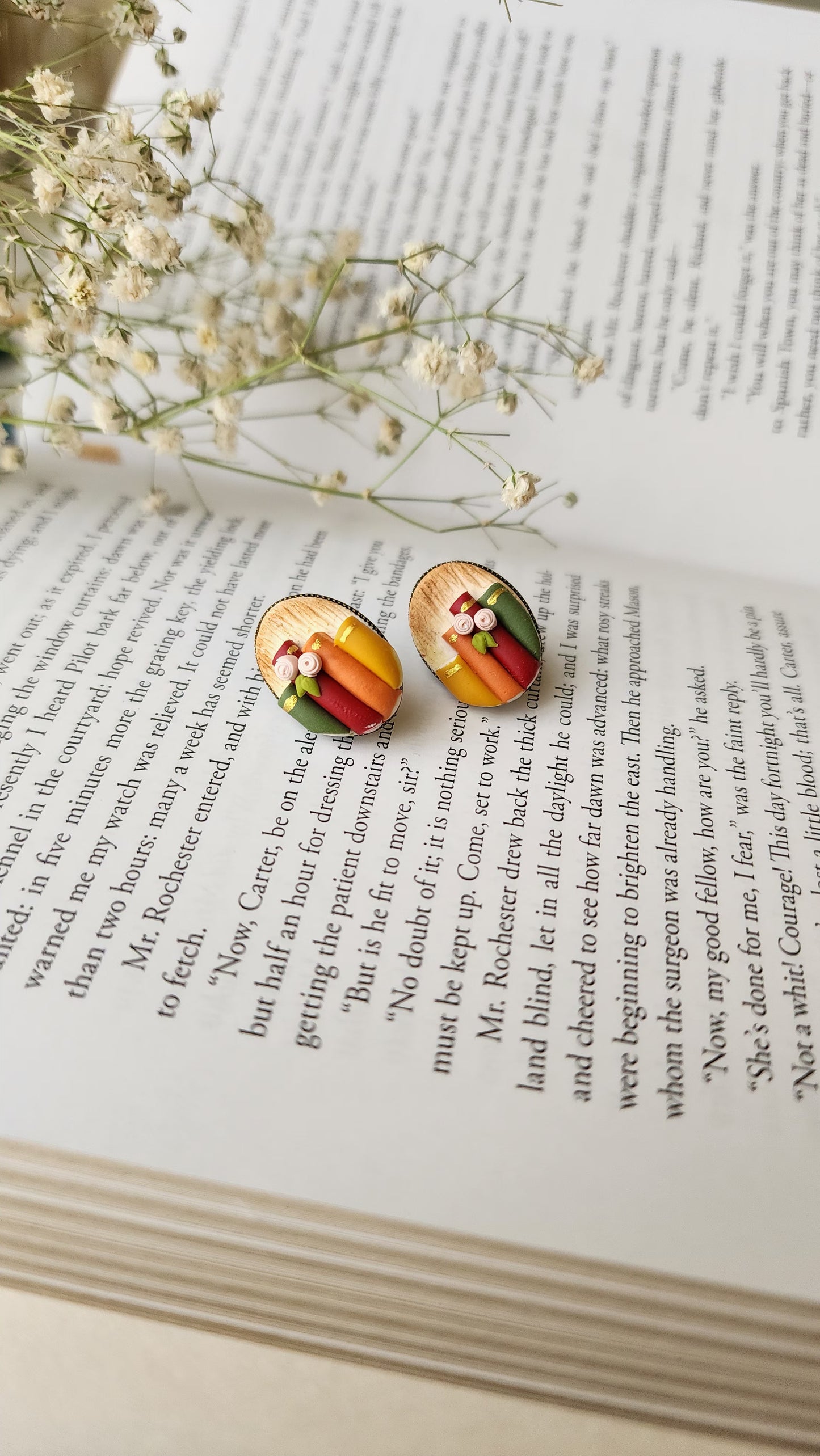 Miniature Book Stack Studs