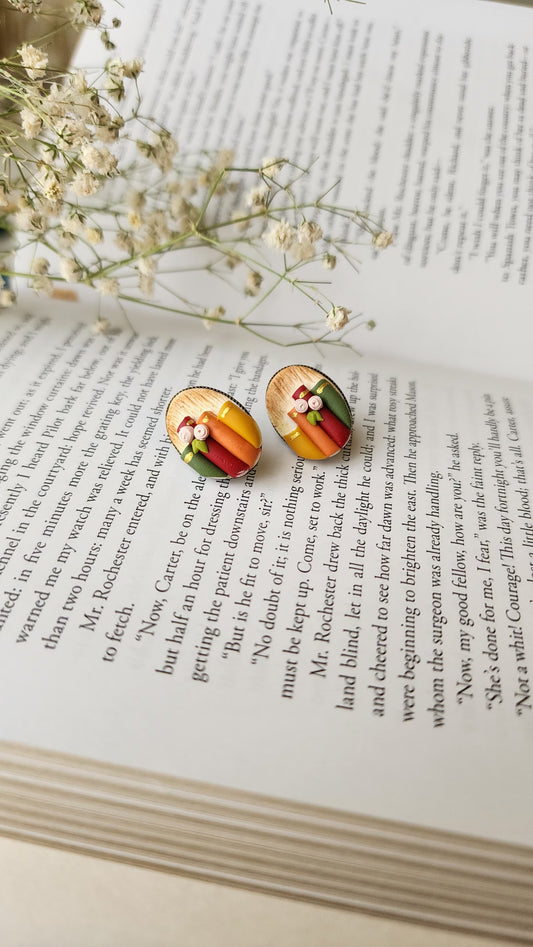 Miniature Book Stack Studs