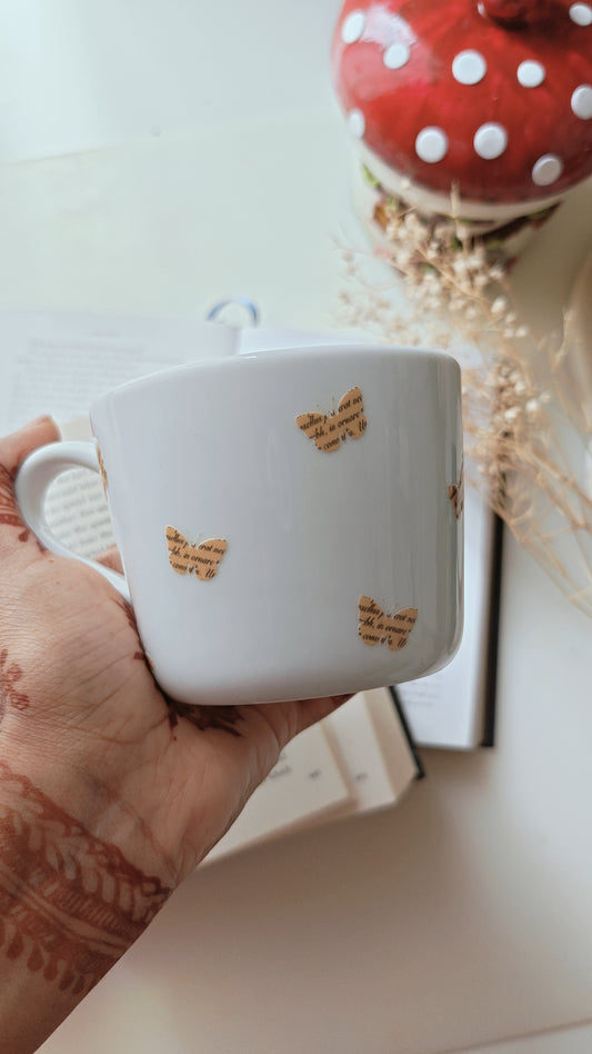 Literary Butterflies |  Printed Aesthetic Cup