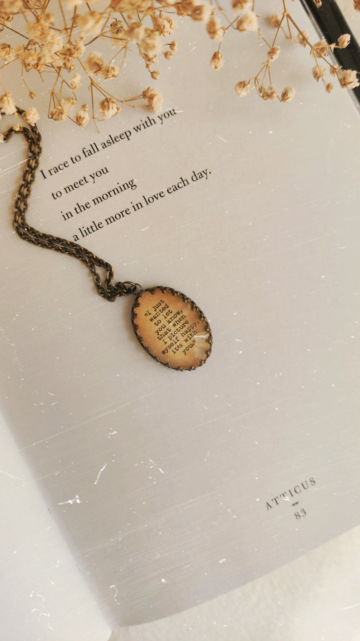 "..just wanted to let you know.." Quote Jewelry