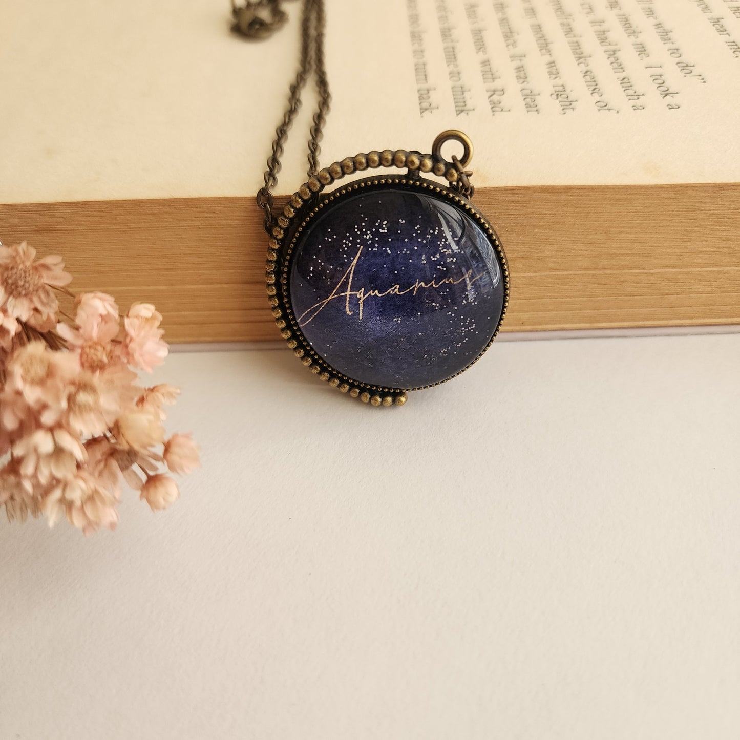 Aquarius Zodiac Pendant