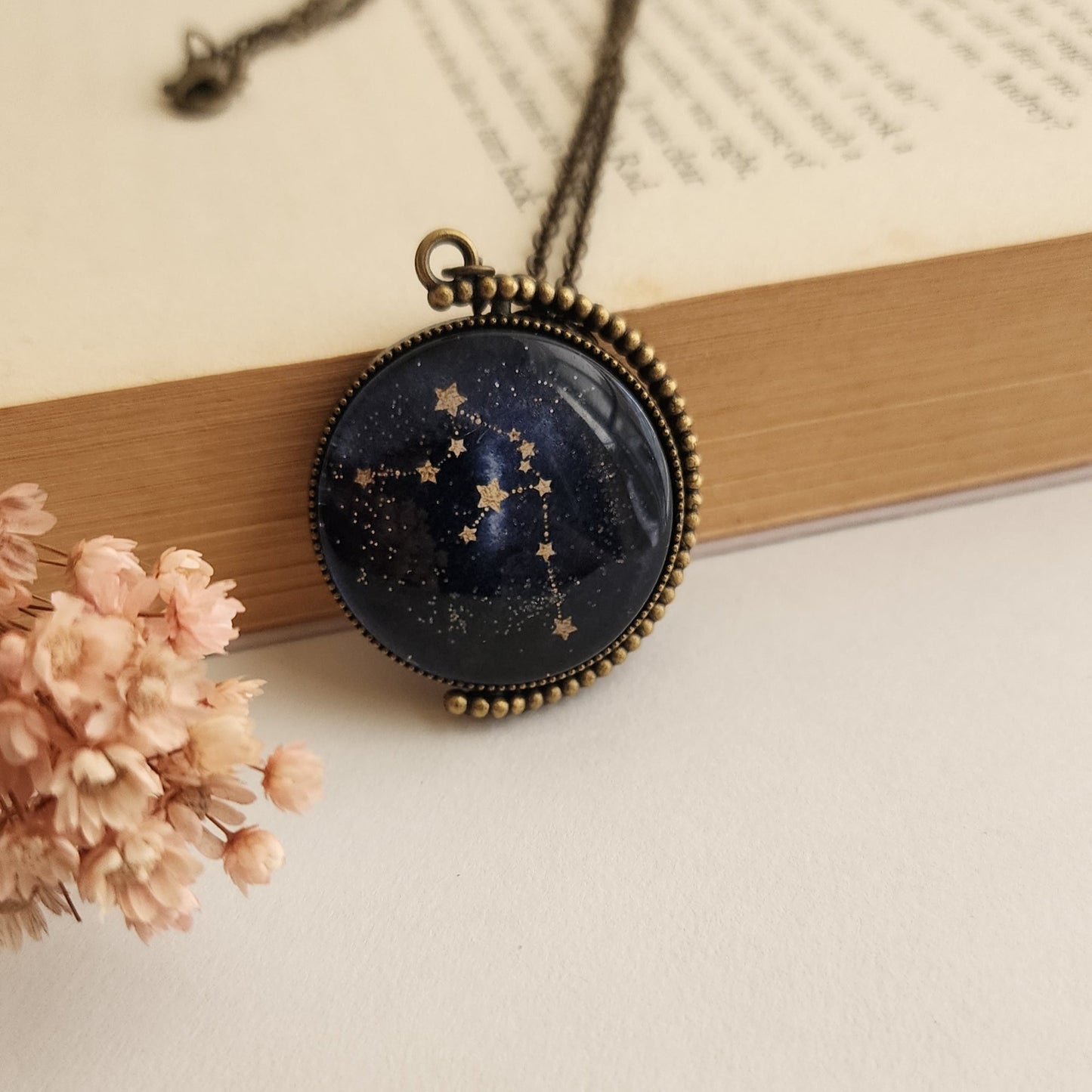 Aquarius Zodiac Pendant