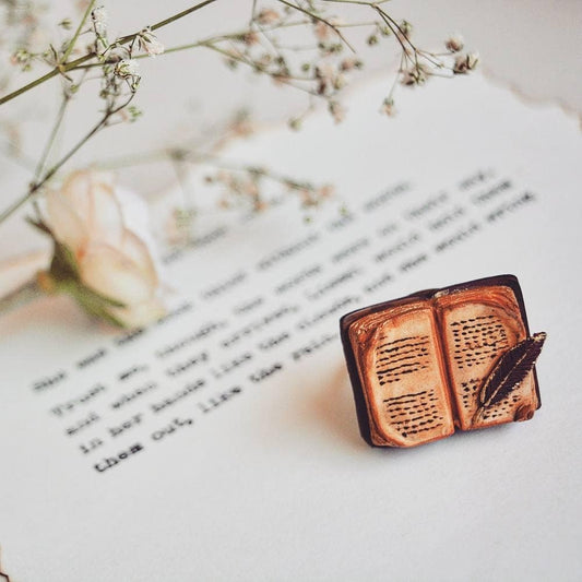 Book and Quill Ring