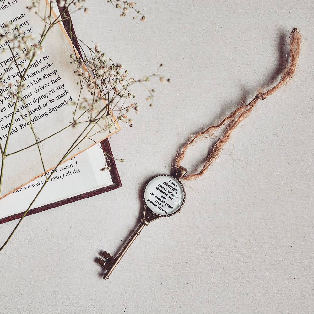 Bookish Quote Key Collectible