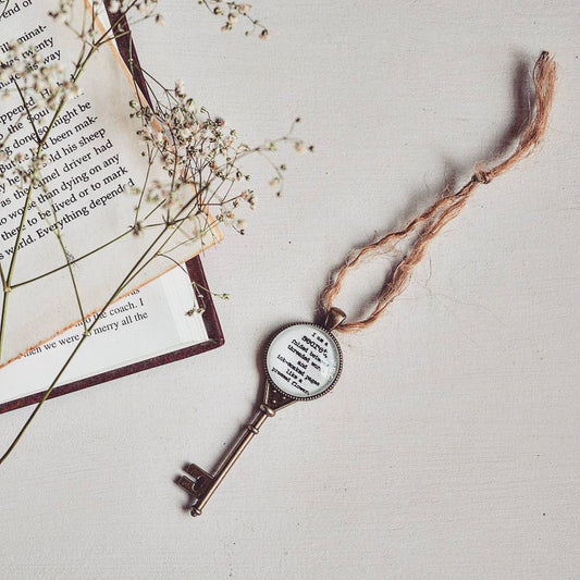 Bookish Quote Key Collectible