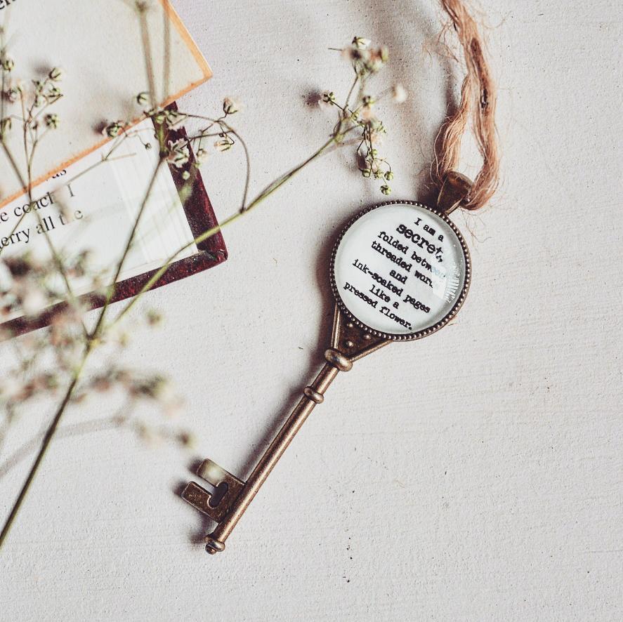 Bookish Quote Key Collectible