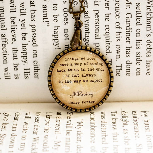Things we lose - Luna Lovegood Quote Pendant