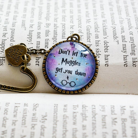 Don't let the Muggles get you down!- Harry Potter Quote Pendant