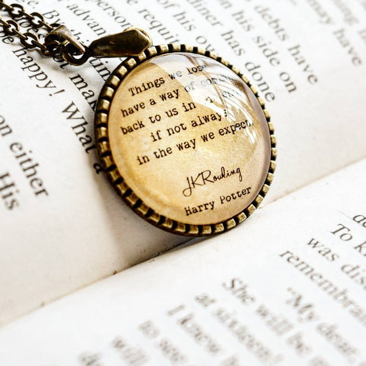 Things we lose - Luna Lovegood Quote Pendant