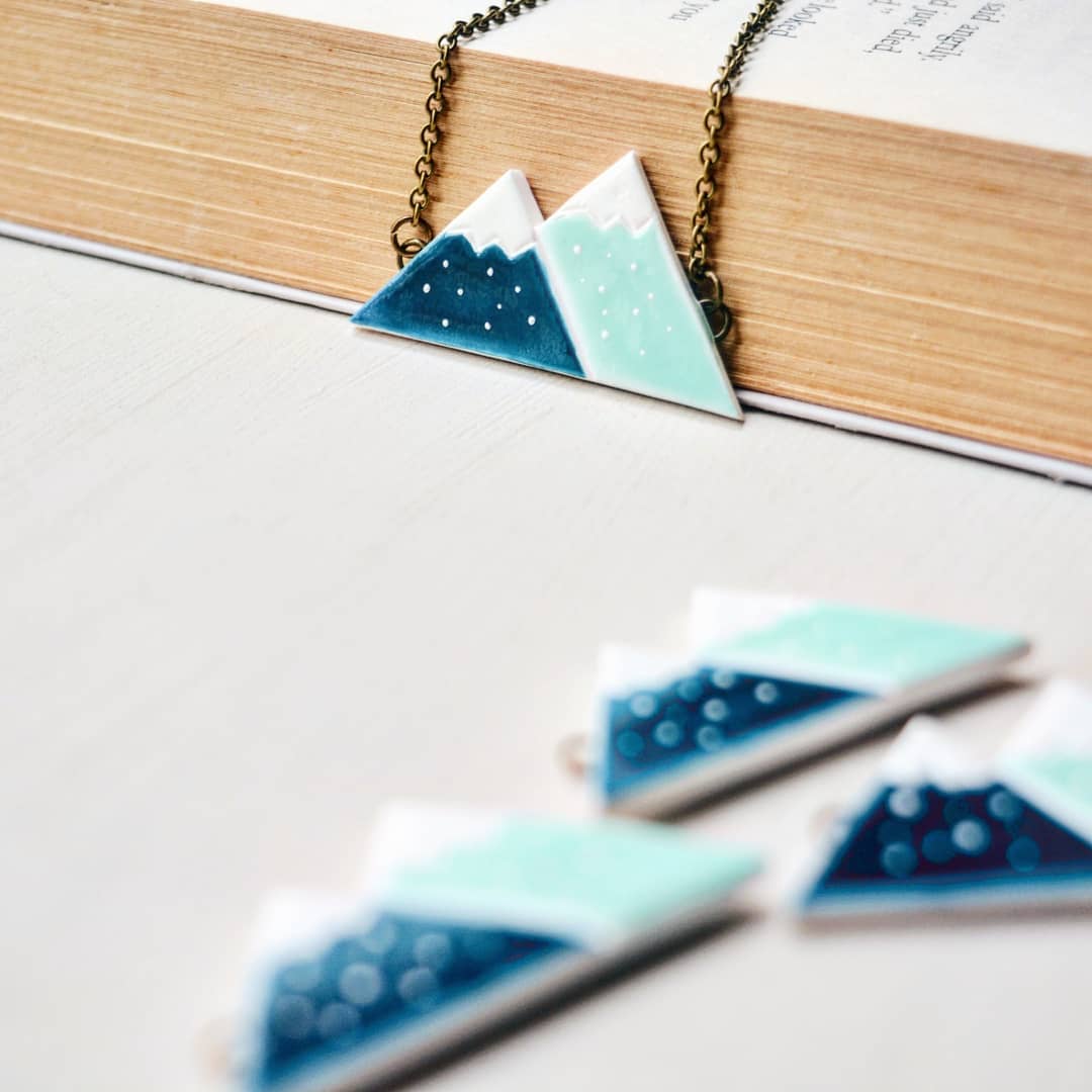 Wanderlust Mountain Pendant