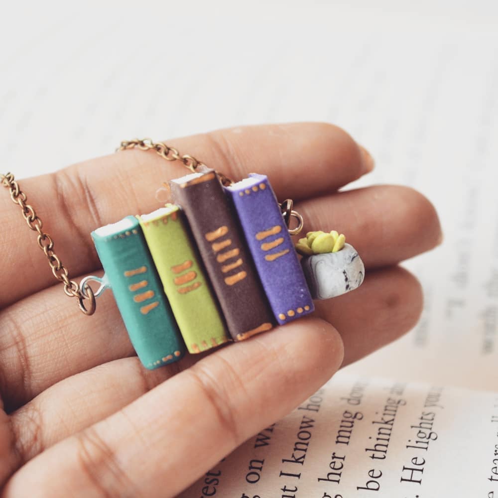 Horizontal Stack of Books - Pendant