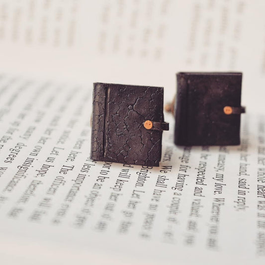 Faux Leather Diary Cufflinks