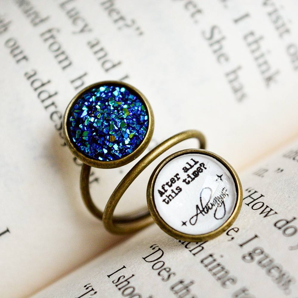 After all this time? Always - Harry Potter Quote Spiral Ring