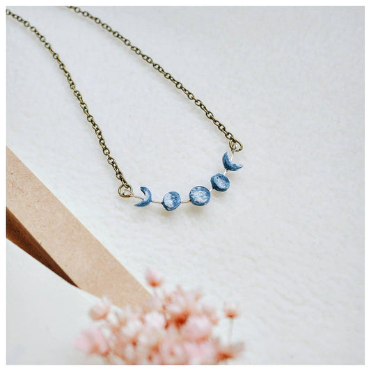 Phases of Moon - Crescent Shaped Pendant
