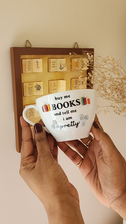 Buy me Books Aesthetic Cup | For Booklovers