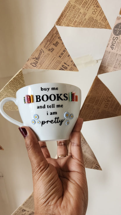 Buy me Books Aesthetic Cup | For Booklovers