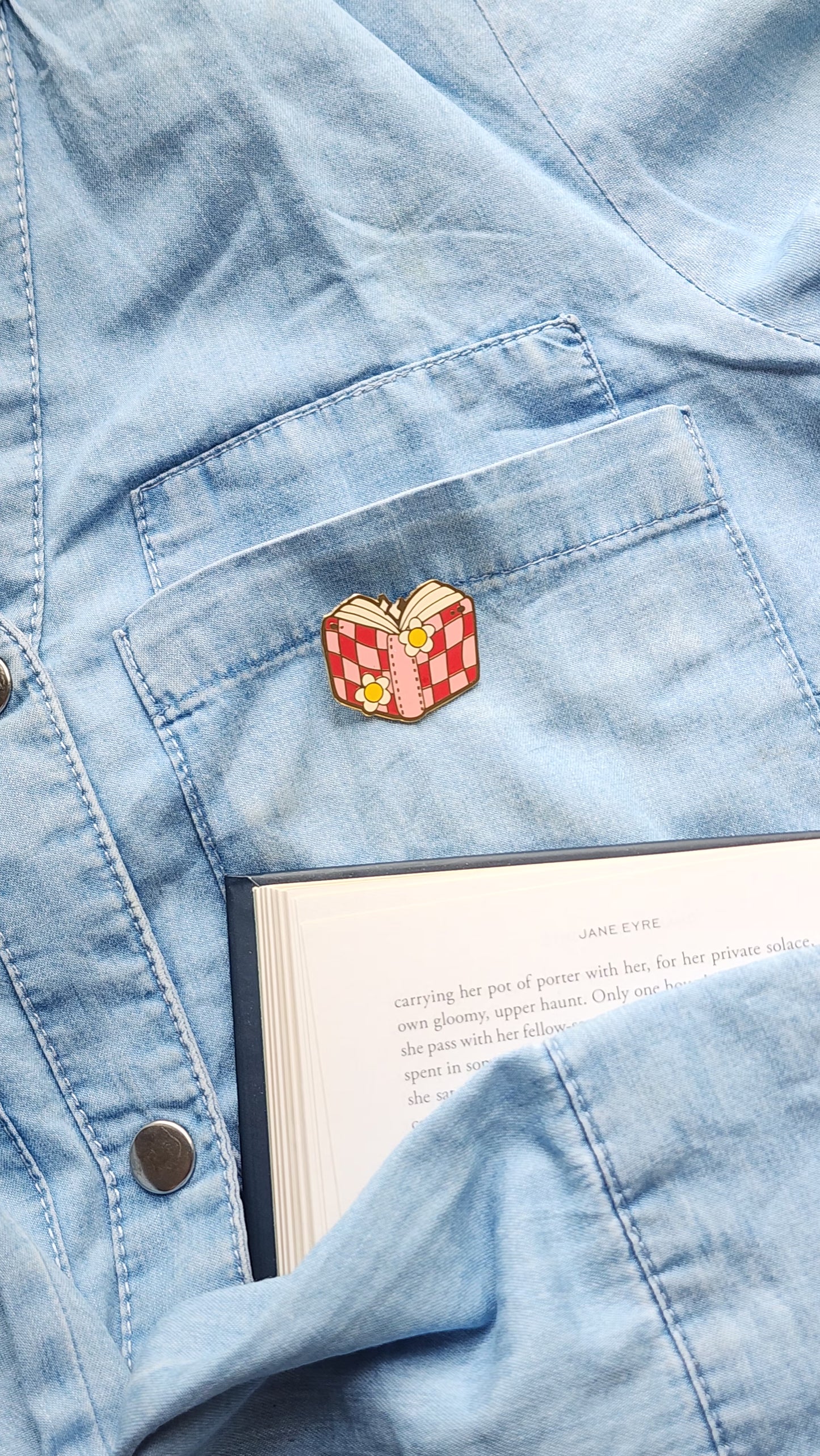 Cute Book - Bookish Enamel Pin