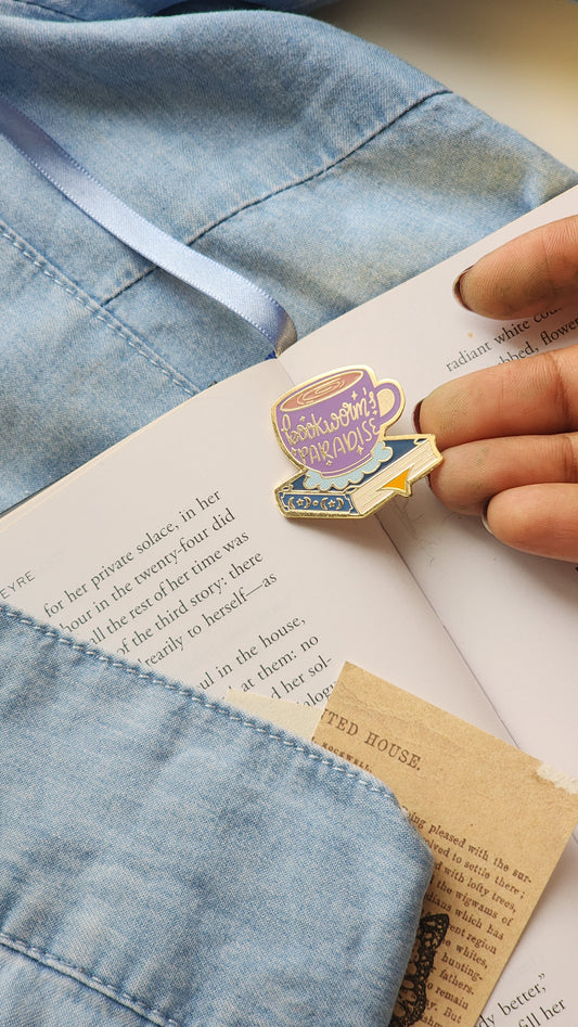 Bookworm's Paradise - Bookish Enamel Pin
