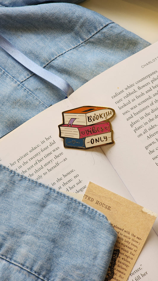 Bookish Vibes Only - Bookish Enamel Pin