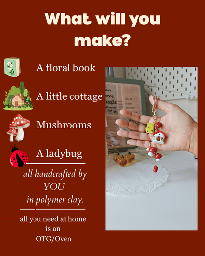 Beginner Polymer Clay Workshop - Bookish Bag Charm | LIVE on Zoom
