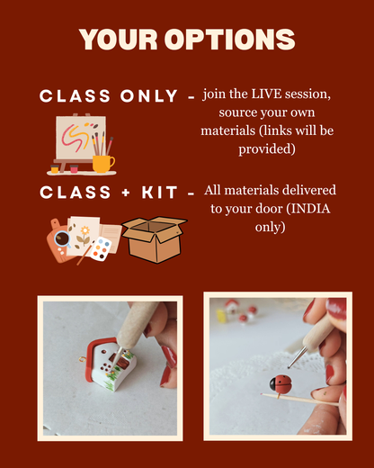 Beginner Polymer Clay Workshop - Bookish Bag Charm | LIVE on Zoom