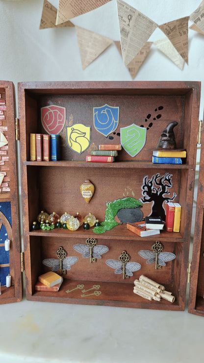 PRE-ORDER: Harry Potter Inspired Miniature Bookshelf