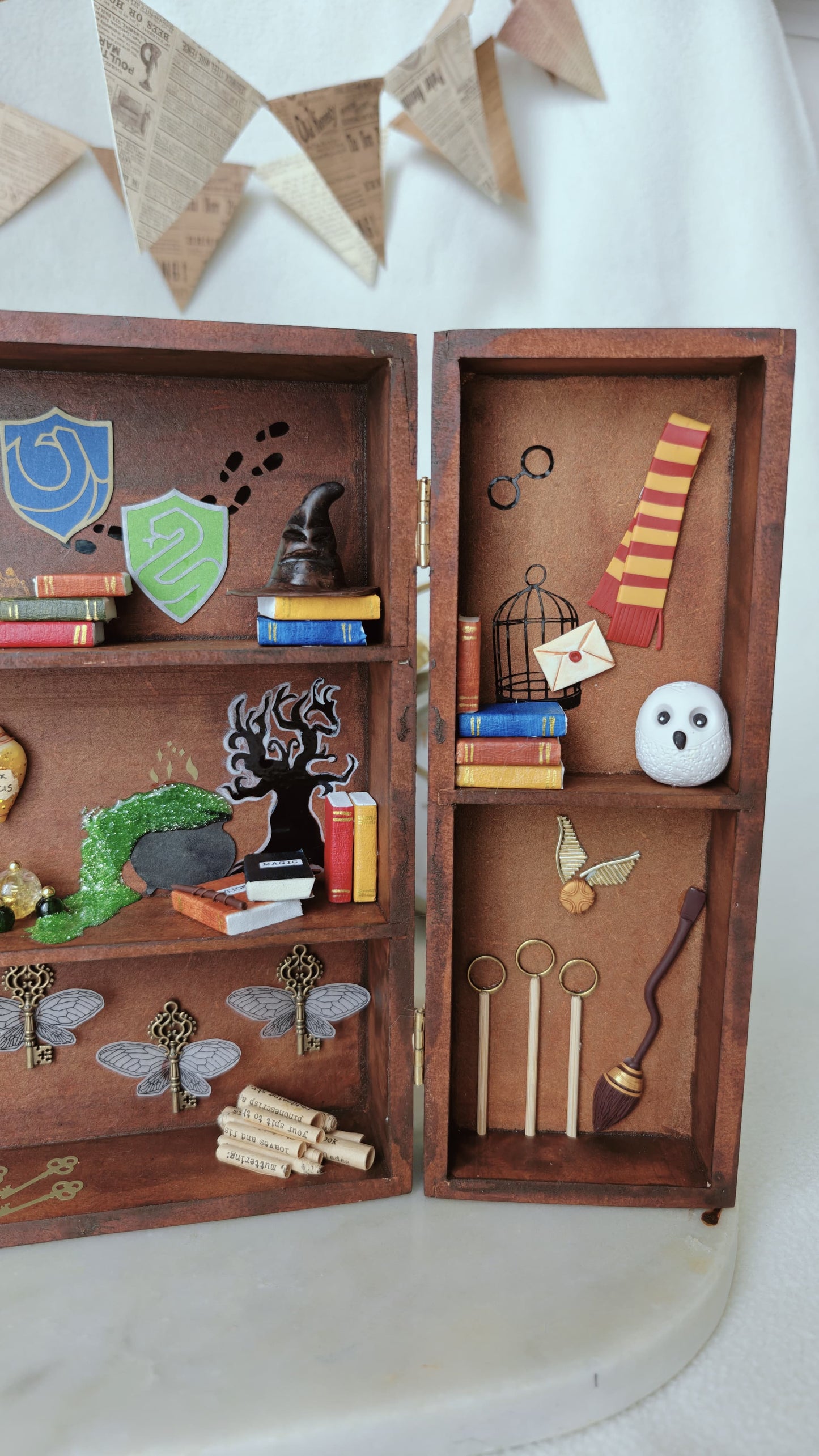 PRE-ORDER: Harry Potter Inspired Miniature Bookshelf