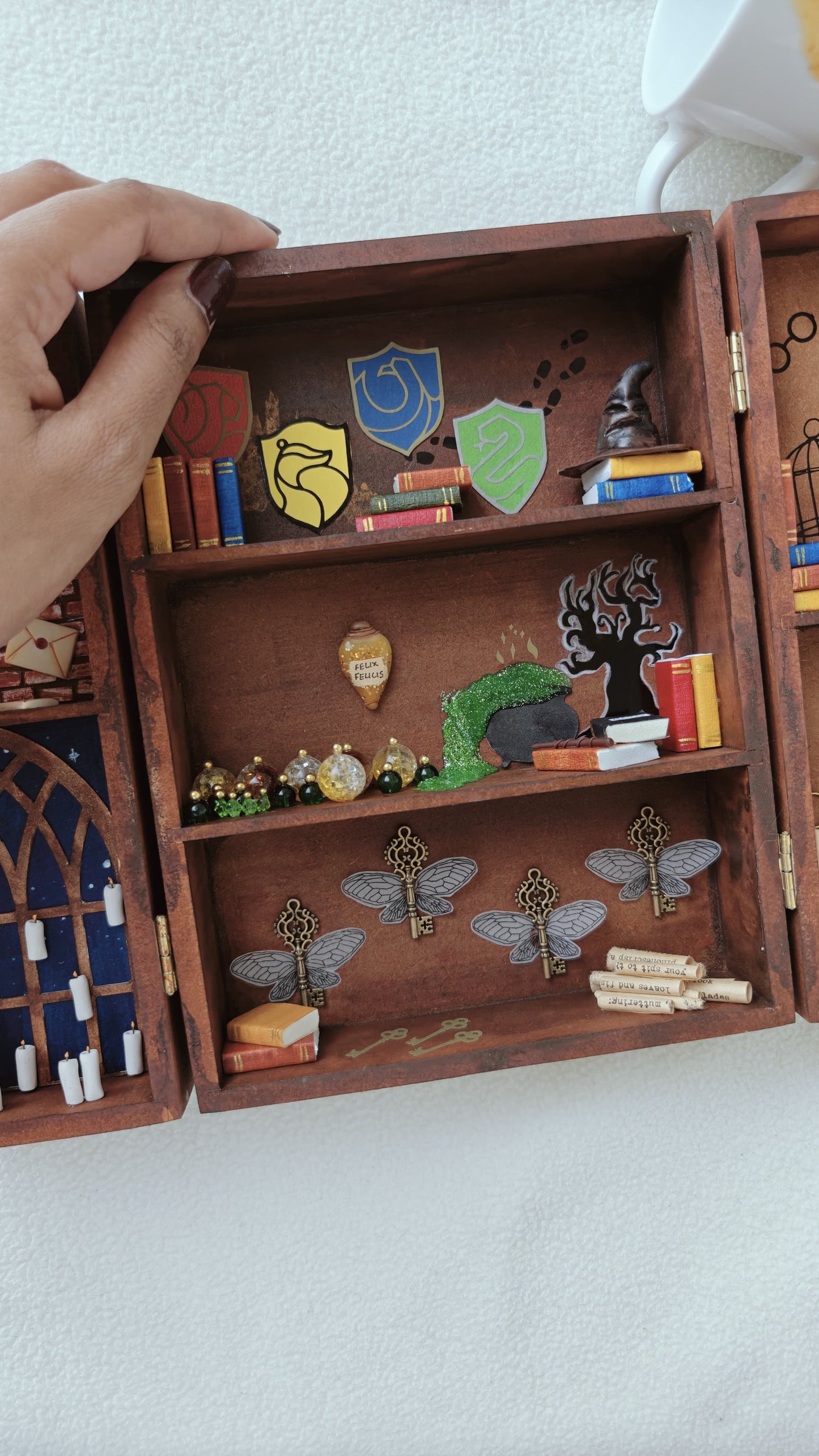 PRE-ORDER: Harry Potter Inspired Miniature Bookshelf