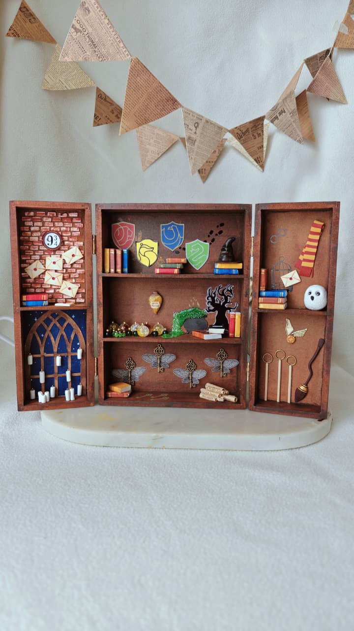 PRE-ORDER: Harry Potter Inspired Miniature Bookshelf
