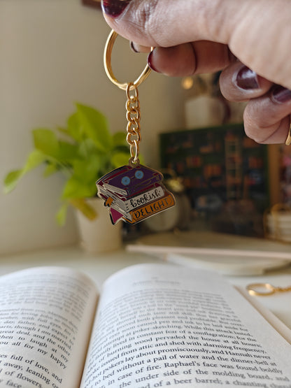 Bookish Delight - Bookish Enamel Keychain