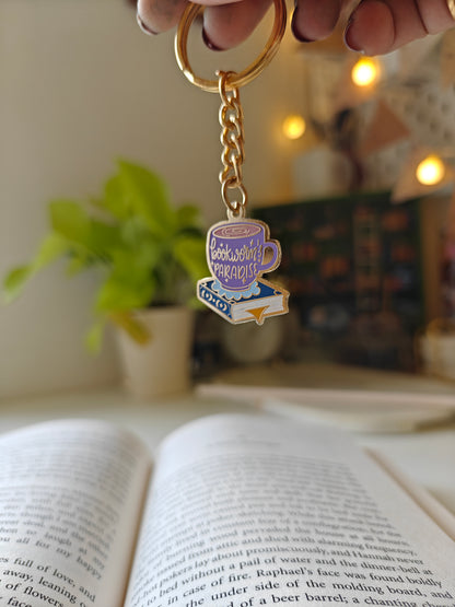 Bookworm's Paradise- Bookish Enamel Keychain