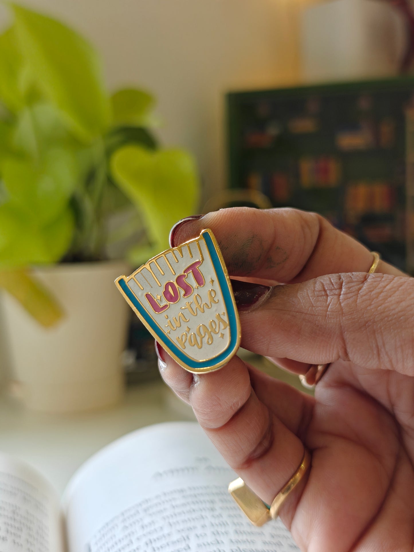Lost in Pages - Bookish Enamel Pin