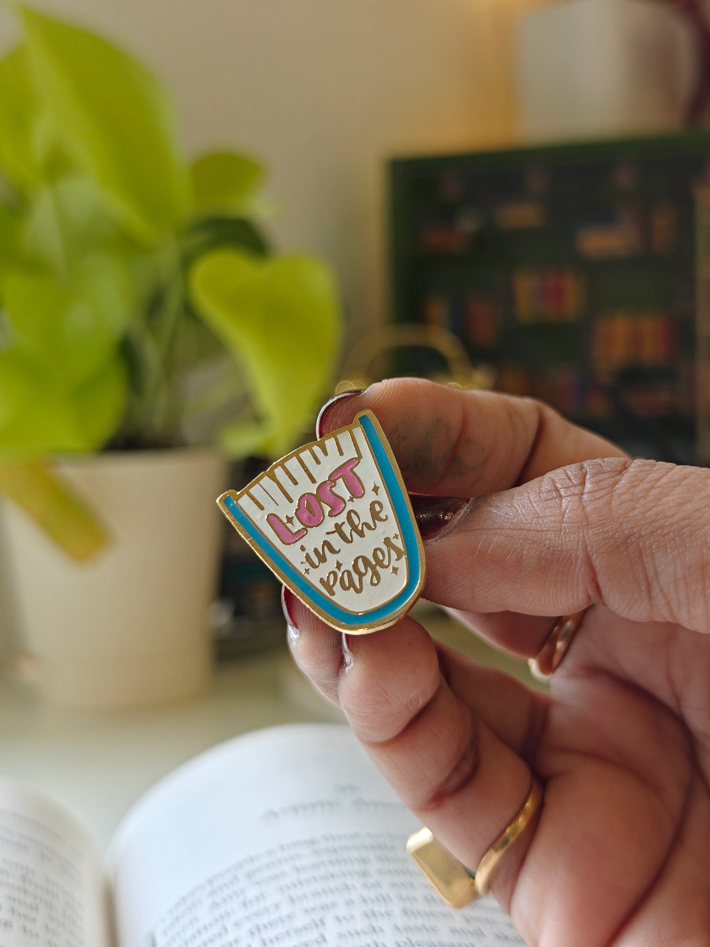 Lost in Pages - Bookish Enamel Pin