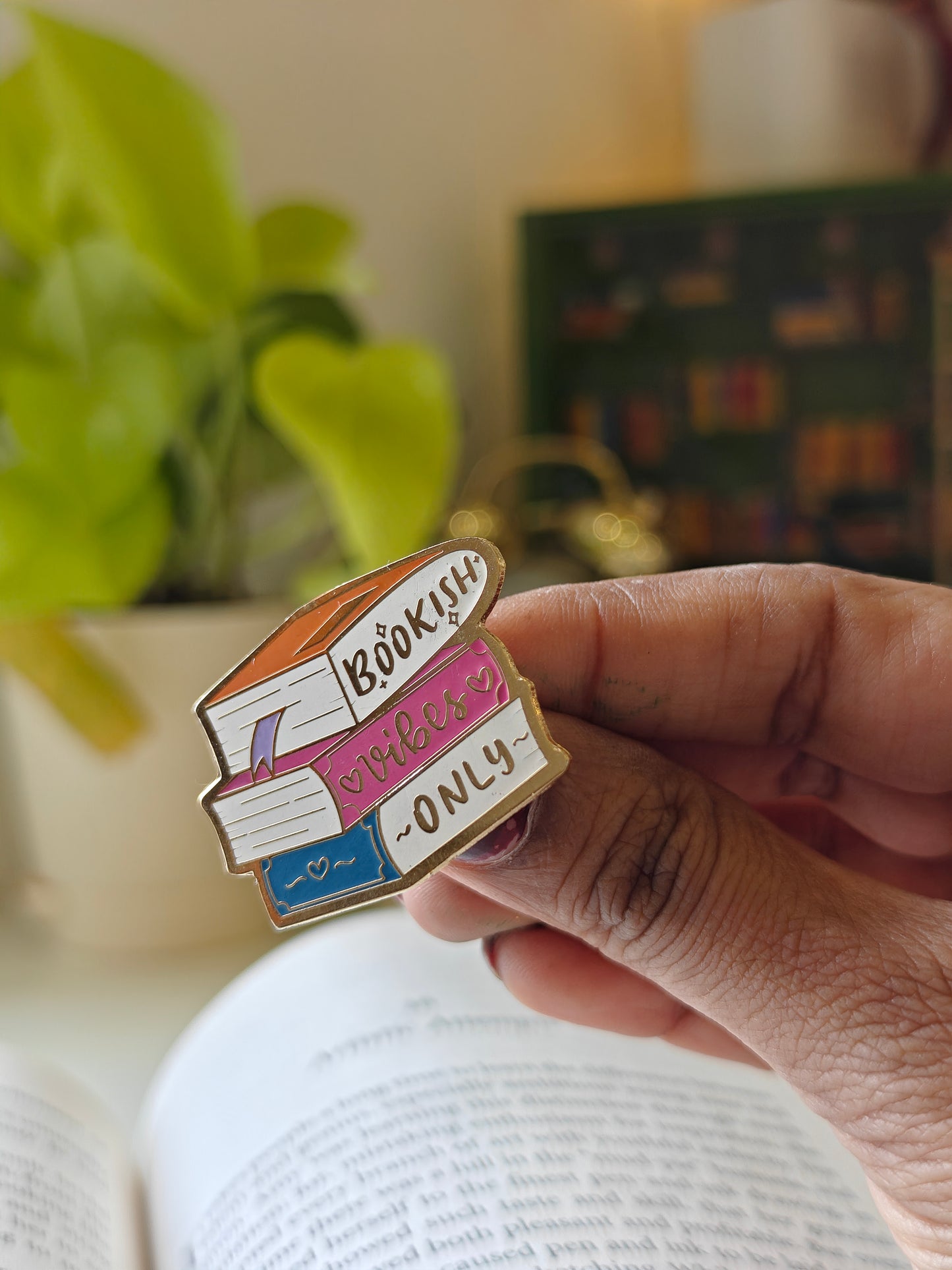 Bookish Vibes Only - Bookish Enamel Pin