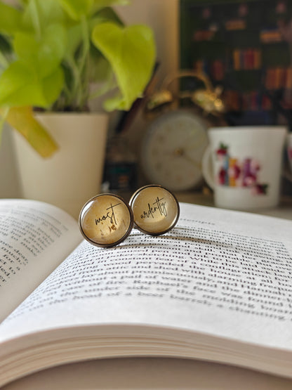 Most Ardently - Darcy Quote Cufflinks