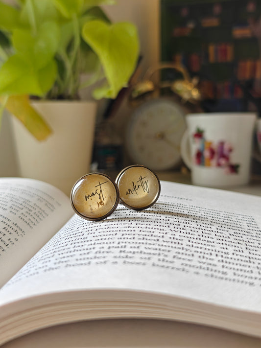 Most Ardently - Darcy Quote Cufflinks