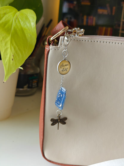 Moonchild Mason Jar Bookish Bag Charm