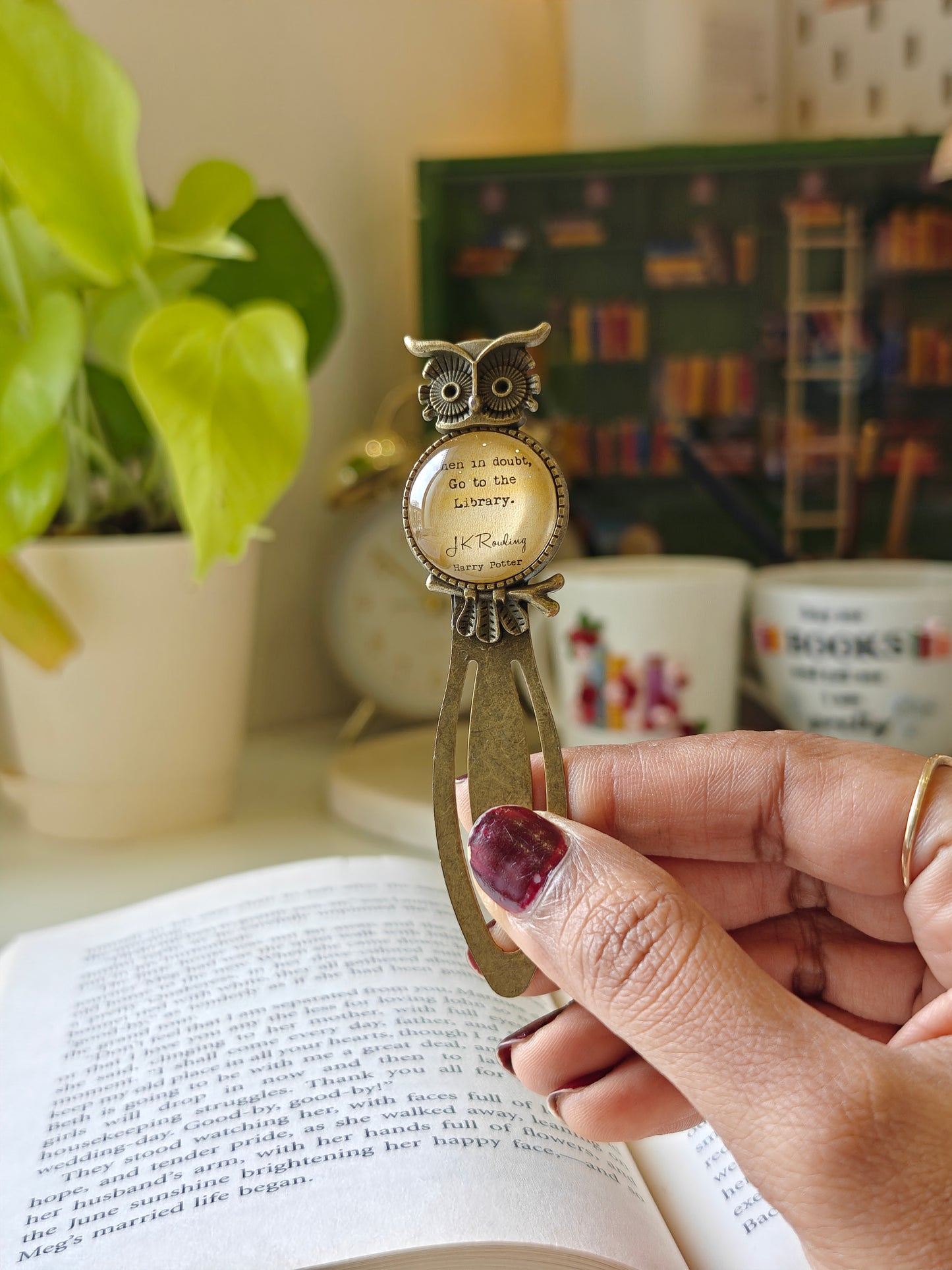 When in doubt - Bookish Bookmark