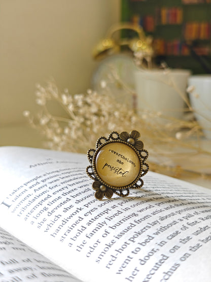 Nevertheless she persisted - Bookish Ring