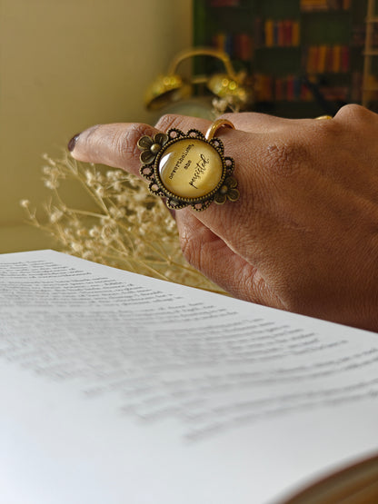 Nevertheless she persisted - Bookish Ring